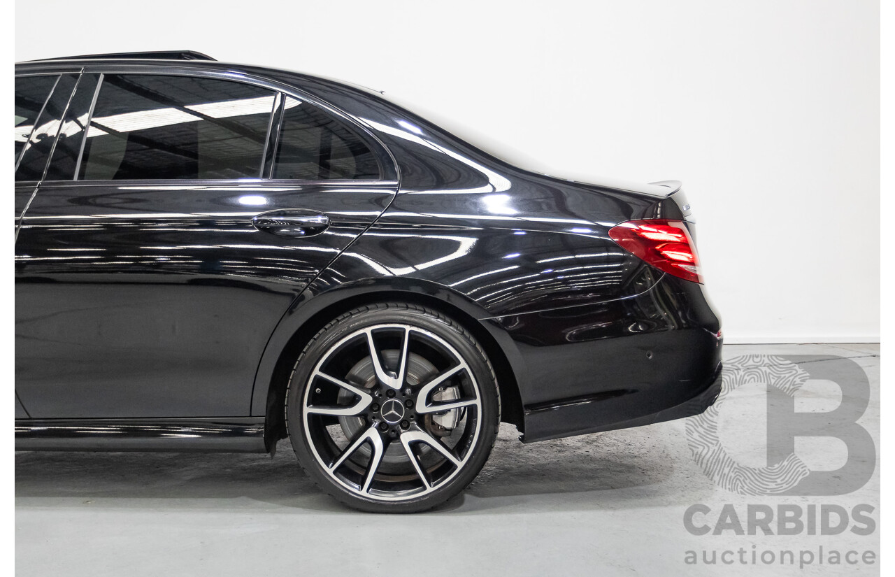 6/2017 Mercedes-Benz E43 AMG (AWD) 213 4d Sedan Obsidian Black Metallic Twin Turbo V6 3.0L