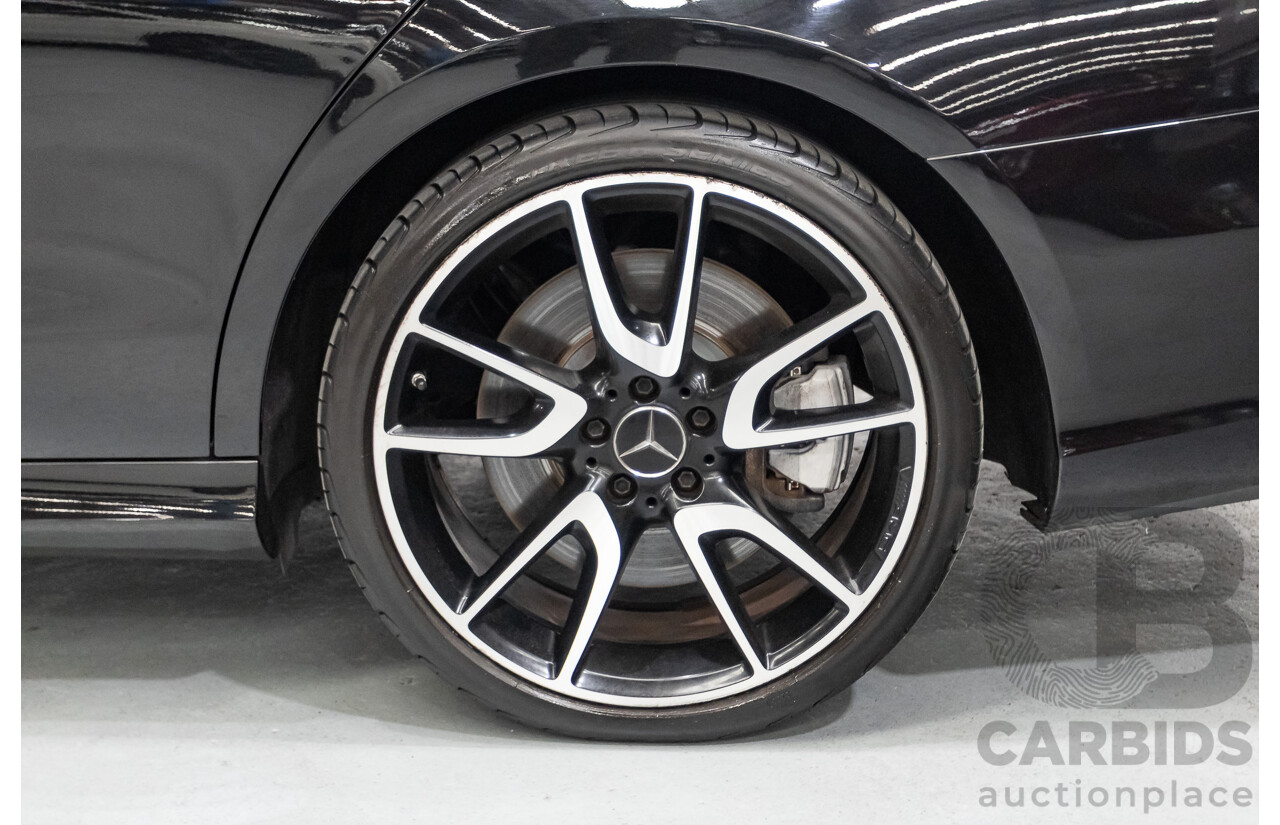 6/2017 Mercedes-Benz E43 AMG (AWD) 213 4d Sedan Obsidian Black Metallic Twin Turbo V6 3.0L