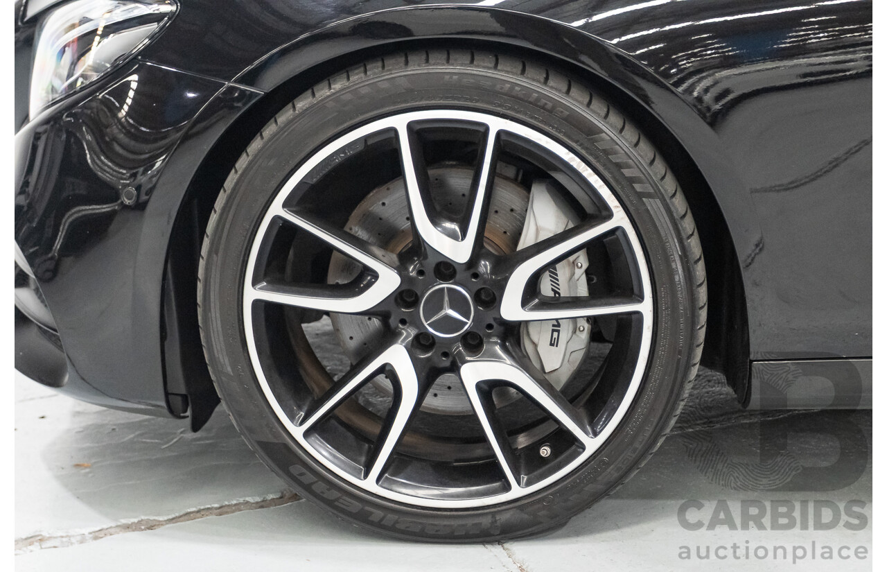 6/2017 Mercedes-Benz E43 AMG (AWD) 213 4d Sedan Obsidian Black Metallic Twin Turbo V6 3.0L