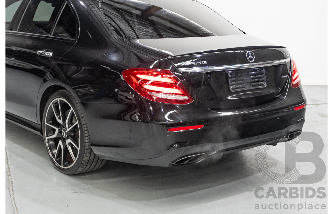 6/2017 Mercedes-Benz E43 AMG (AWD) 213 4d Sedan Obsidian Black Metallic Twin Turbo V6 3.0L