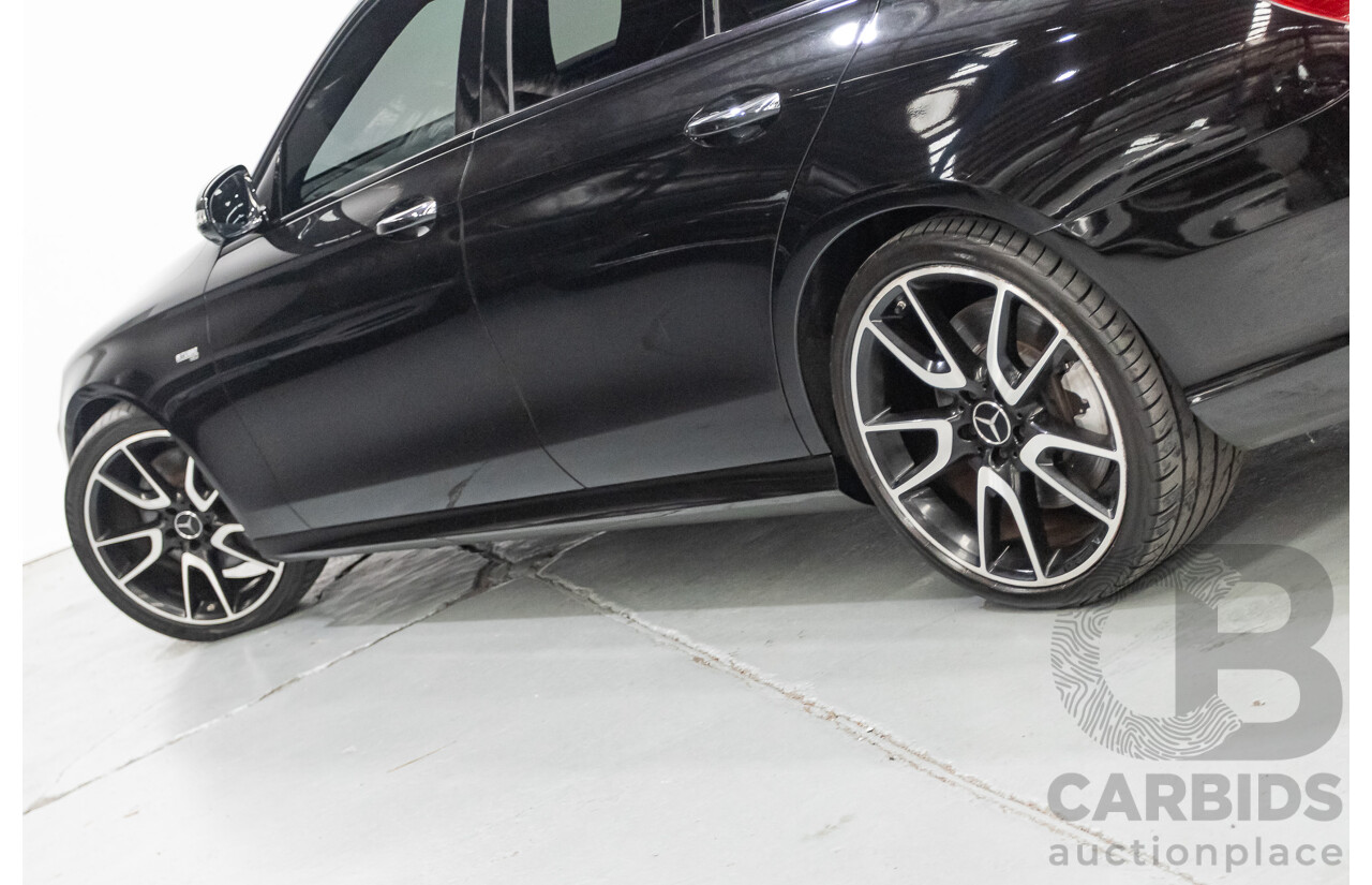 6/2017 Mercedes-Benz E43 AMG (AWD) 213 4d Sedan Obsidian Black Metallic Twin Turbo V6 3.0L