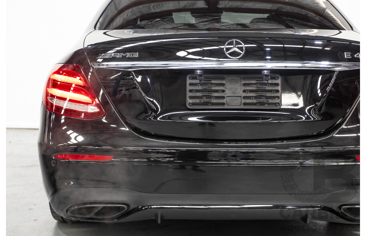 6/2017 Mercedes-Benz E43 AMG (AWD) 213 4d Sedan Obsidian Black Metallic Twin Turbo V6 3.0L