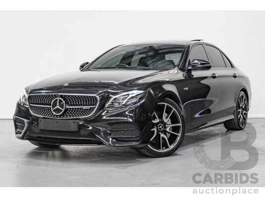 6/2017 Mercedes-Benz E43 AMG (AWD) 213 4d Sedan Obsidian Black Metallic Twin Turbo V6 3.0L