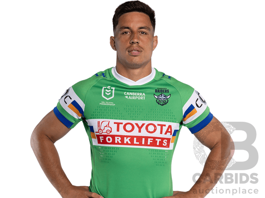 10. Joseph Tapine - Match Worn and Signed Canberra Raiders 2026 Indigenous Round Jersey - Round 23 v Knights - Proceeds towards the Raiders Foundation