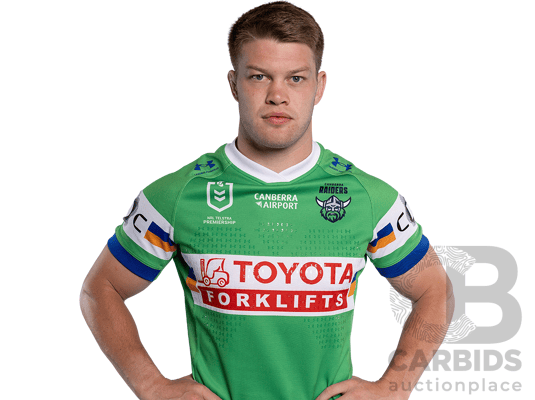 13. Morgan Smithies - Match Worn and Signed Canberra Raiders 2026 Indigenous Round Jersey - Round 23 v Knights - Proceeds towards the Raiders Foundation