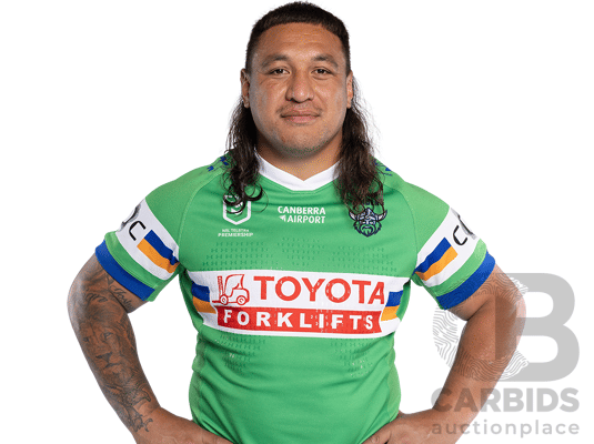 16. Josh Papalii - Match Worn and Signed Canberra Raiders 2026 Indigenous Round Jersey - Round 23 v Knights - Proceeds towards the Raiders Foundation