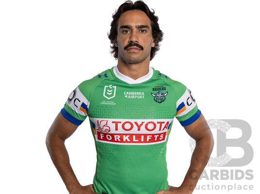 17. Daine Laurie - Match Worn and Signed Canberra Raiders 2026 Indigenous Round Jersey - Round 23 v Knights - Proceeds towards the Raiders Foundation