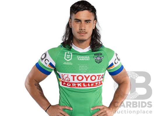 1. Kaeo Weekes - Match Worn and Signed Canberra Raiders 2026 Indigenous Round Jersey - Round 23 v Knights - Proceeds towards the Raiders Foundation