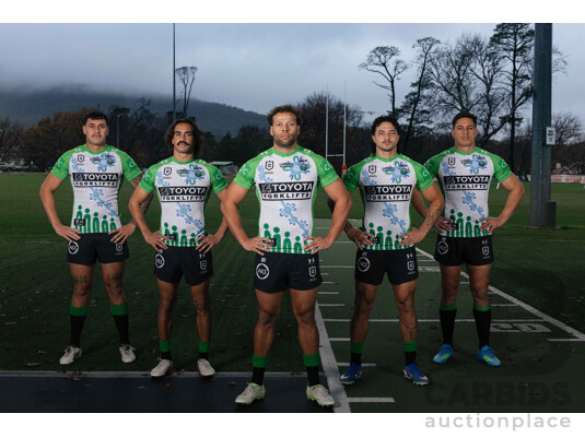 Full Matchday Team Signed Jersey - Signed Canberra Raiders 2026 Indigenous Round Jersey - Round 23 v Knights - Proceeds towards the Raiders Foundation