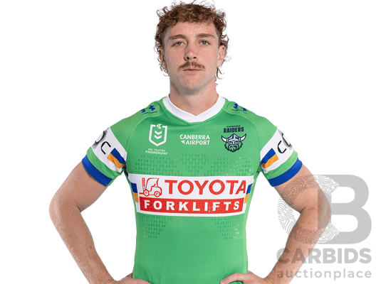2. Jed Stuart - Match Worn and Signed Canberra Raiders 2026 Indigenous Round Jersey - Round 23 v Knights - Proceeds towards the Raiders Foundation