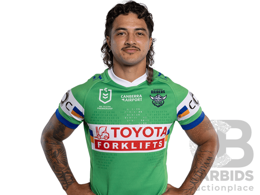 5. Xavier Savage - Match Worn and Signed Canberra Raiders 2026 Indigenous Round Jersey - Round 23 v Knights - Proceeds towards the Raiders Foundation
