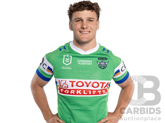 9. Owen Pattie - Match Worn and Signed Canberra Raiders 2026 Indigenous Round Jersey - Round 23 v Knights - Proceeds towards the Raiders Foundation