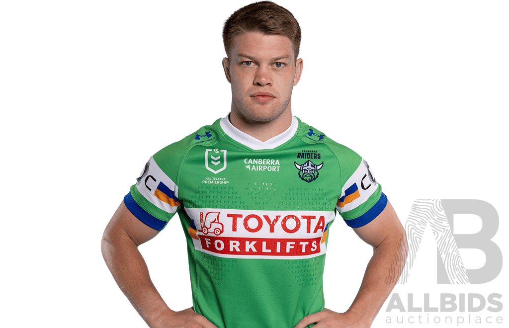 13. Morgan Smithies - Match Worn and Signed Canberra Raiders 2026 Indigenous Round Jersey - Round 23 v Knights - Proceeds towards the Raiders Foundation