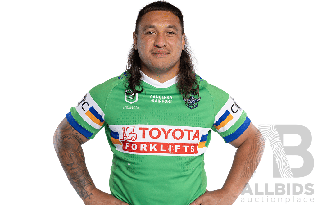 16. Josh Papalii - Match Worn and Signed Canberra Raiders 2026 Indigenous Round Jersey - Round 23 v Knights - Proceeds towards the Raiders Foundation