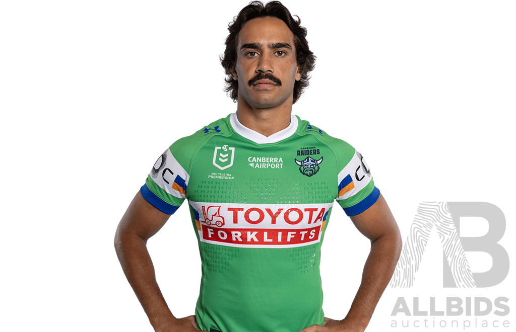 17. Daine Laurie - Match Worn and Signed Canberra Raiders 2026 Indigenous Round Jersey - Round 23 v Knights - Proceeds towards the Raiders Foundation