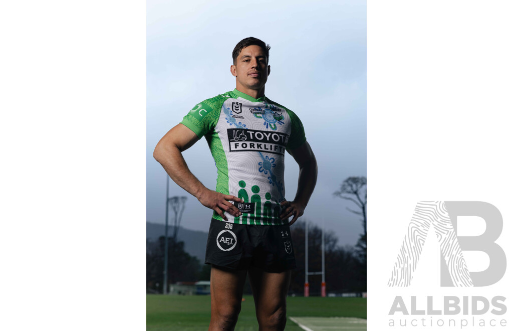 19. Matty Nicholson - Match Worn and Signed Canberra Raiders 2026 Indigenous Round Jersey - Round 23 v Knights - Proceeds towards the Raiders Foundation