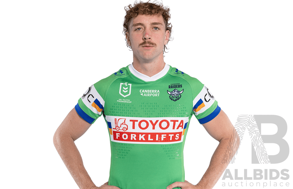 2. Jed Stuart - Match Worn and Signed Canberra Raiders 2026 Indigenous Round Jersey - Round 23 v Knights - Proceeds towards the Raiders Foundation