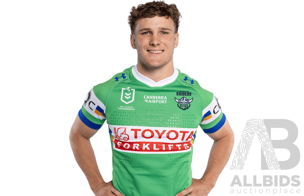 9. Owen Pattie - Match Worn and Signed Canberra Raiders 2026 Indigenous Round Jersey - Round 23 v Knights - Proceeds towards the Raiders Foundation