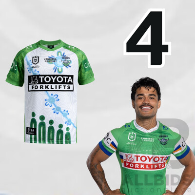 4. Matthew Timoko - Match Worn and Signed Canberra Raiders 2026 Indigenous Round Jersey - Round 23 v Knights - Proceeds towards the Raiders Foundation
