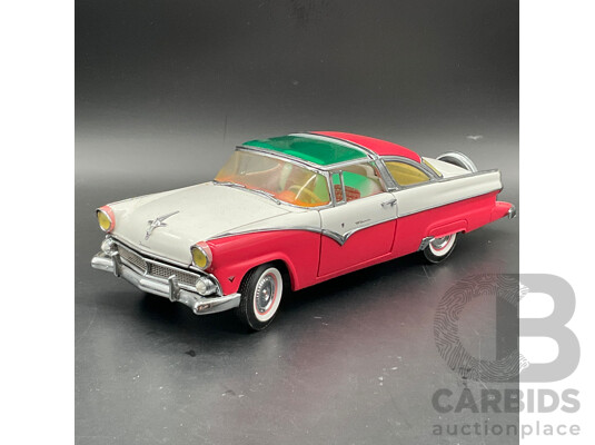 FRANKLIN MINT PRECISION MODELS 1:24 Scale Model - 1955 Chevrolet Bel Air Convertible and 1955 Ford Fairlane Crown Victoria - Lot of 2