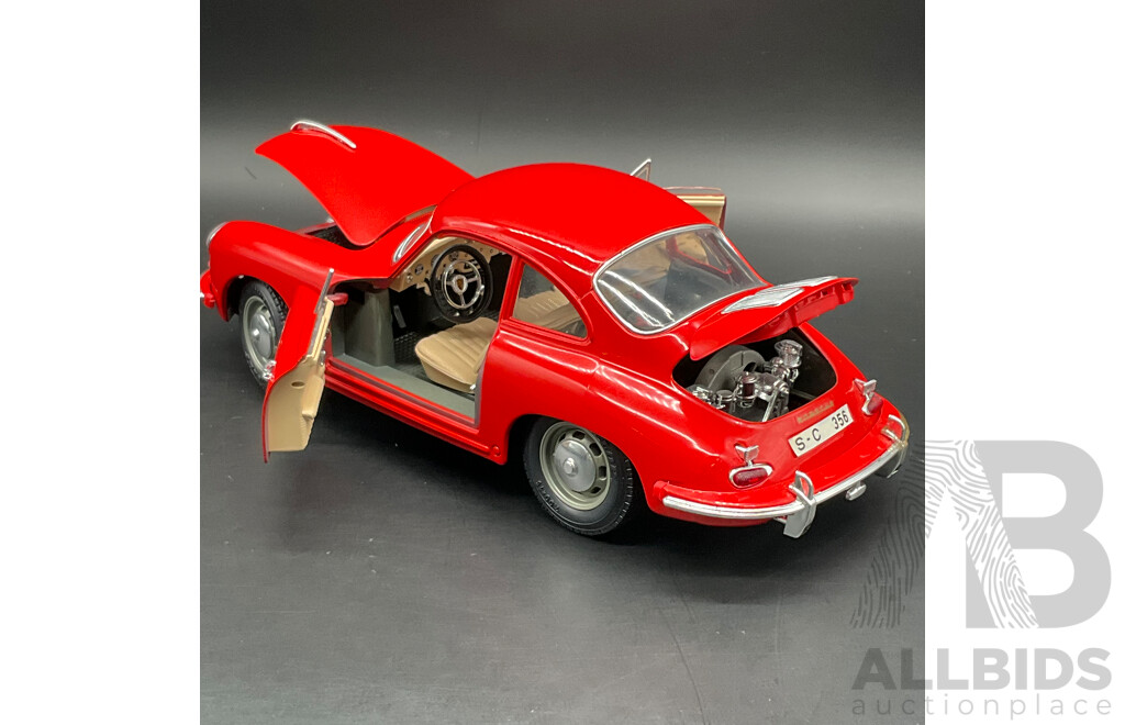 BURAGO Porsche 356B Coupe (1961) 1:18 Scale Model Car 3021