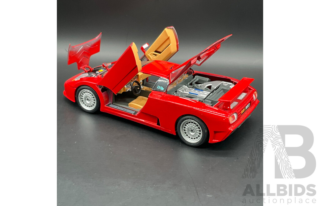 BURAGO Bugatti EB 110 (1991) 1:18 Scale Model Car 3055
