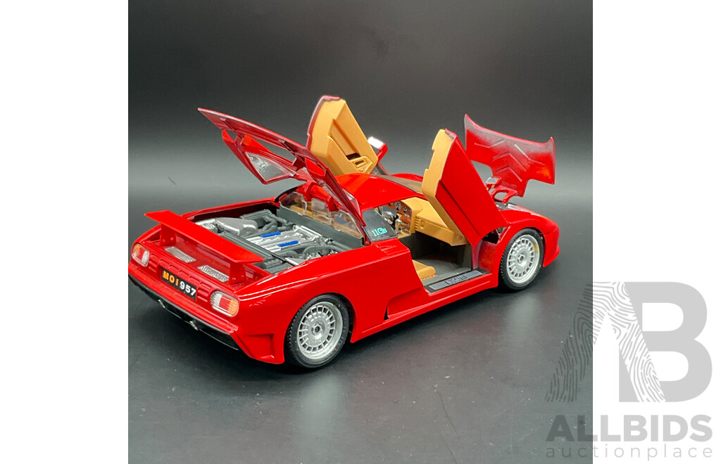 BURAGO Bugatti EB 110 (1991) 1:18 Scale Model Car 3055
