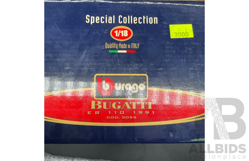 BURAGO Bugatti EB 110 (1991) 1:18 Scale Model Car 3055