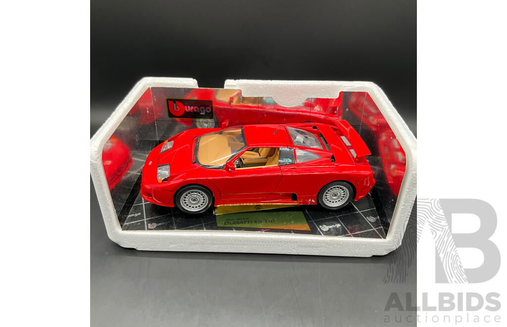 BURAGO Bugatti EB 110 (1991) 1:18 Scale Model Car 3055