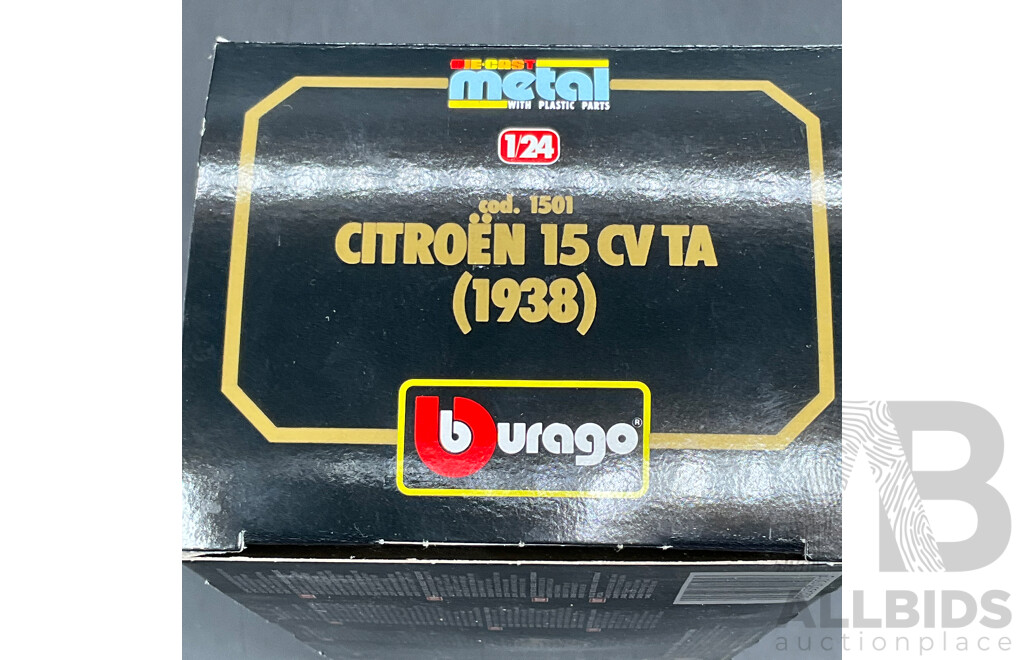 BURAGO Citroen 15 CV TA (1938) 1:24 Scale Model Car 1501