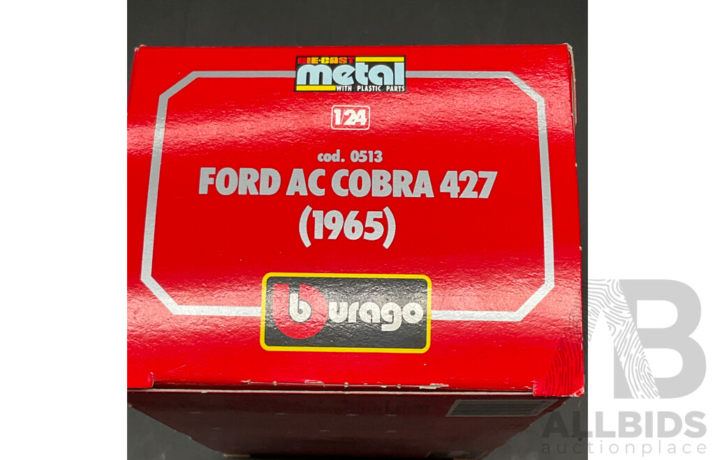 BURAGO Ford AC Cobra 427 (1965) 1:24 Scale Model Car 0513
