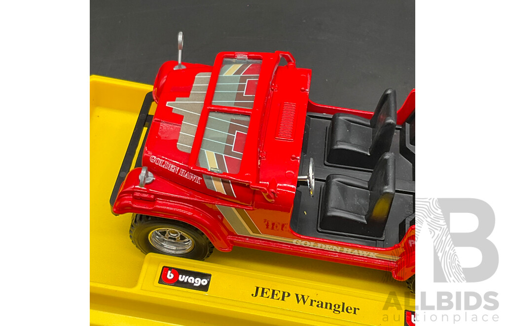 BURAGO Jeep Wrangler 1:24 Scale Model Car 0197