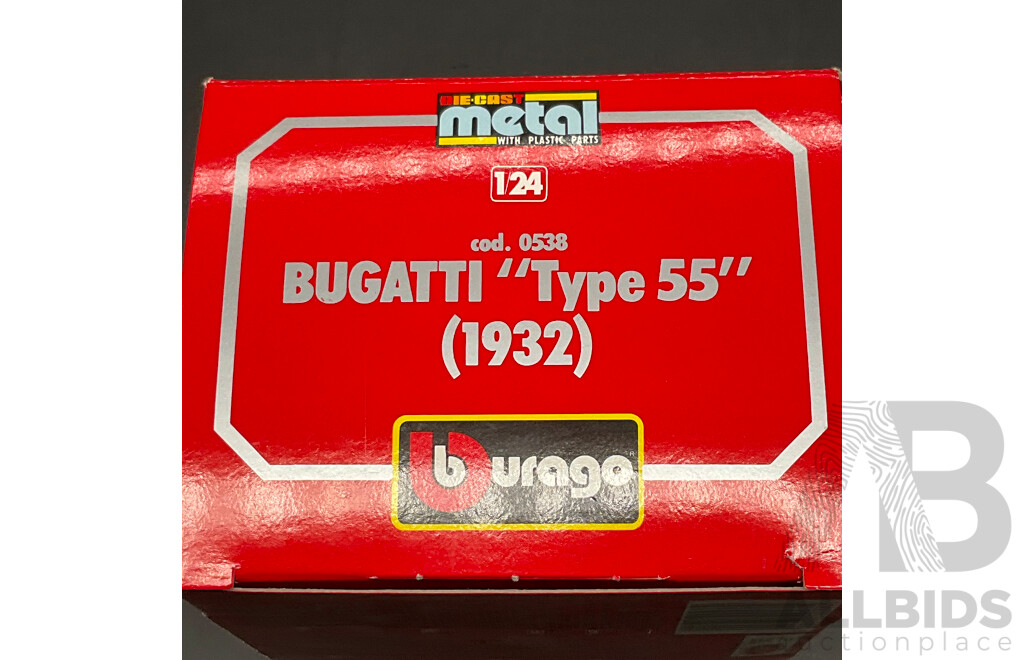 BURAGO Bugatti ''Type 55'' (1932) 1:24 Scale Model Car 0538
