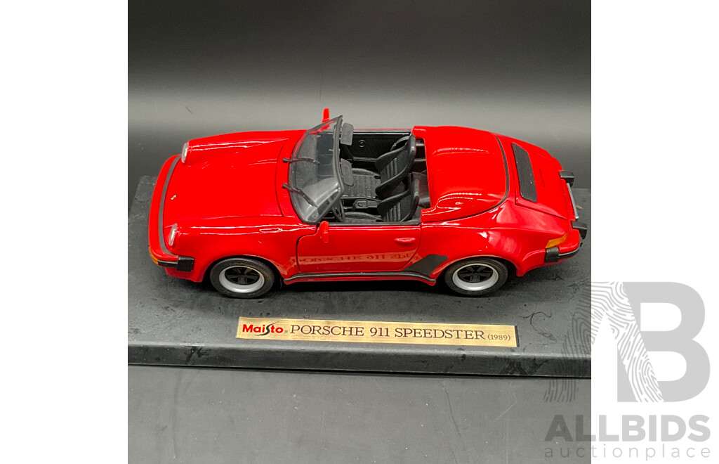 MAISTO Special Edition Porsche 911 Speedster 1:18 Scale Model Car 31802