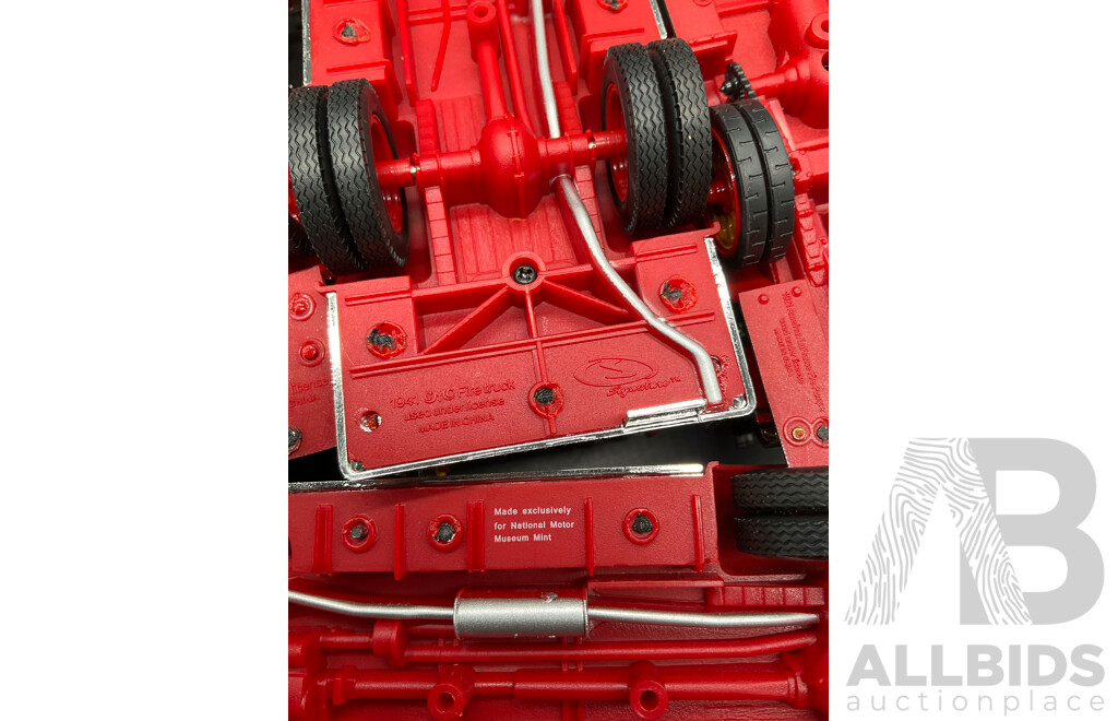 Large Collection of Vintage-Style Fire Engine and Pumper Models, Including SIGNATURE Models 1:32, PRECISION MODELS 1948 MACK and Large Metal Fire Engine Model - Lot of 8