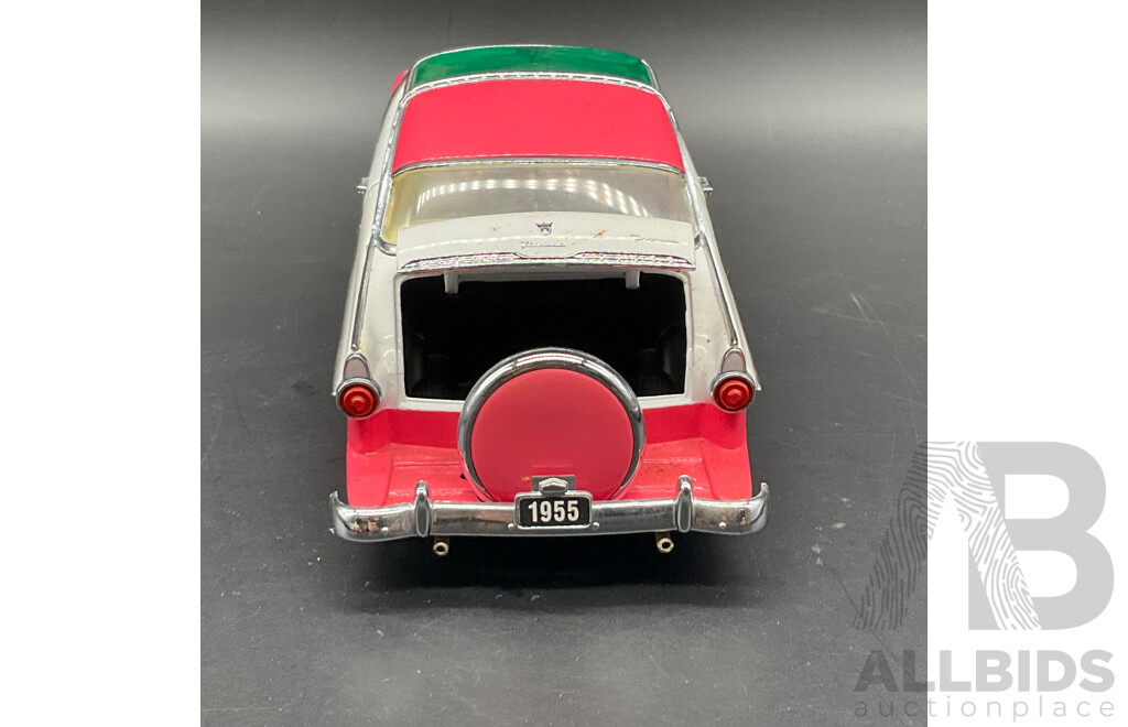 FRANKLIN MINT PRECISION MODELS 1:24 Scale Model - 1955 Chevrolet Bel Air Convertible and 1955 Ford Fairlane Crown Victoria - Lot of 2