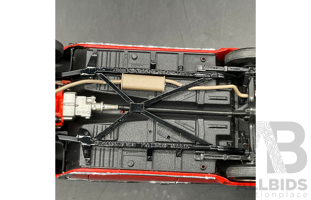 FRANKLIN MINT PRECISION MODELS 1:24 Scale Model - 1955 Chevrolet Bel Air Convertible and 1955 Ford Fairlane Crown Victoria - Lot of 2