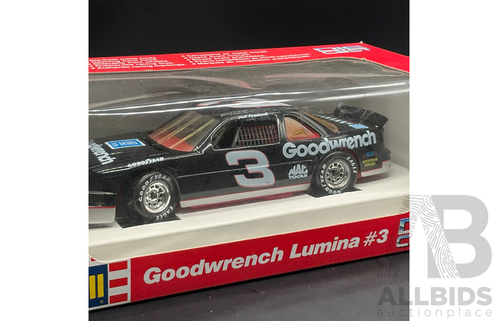 REVELL 1:24 Scale Model Cars, Including Goodwrench Lumina #3, Pennzoil Pontiac #30 and Citgo Thunderbird #21- Lot of 3