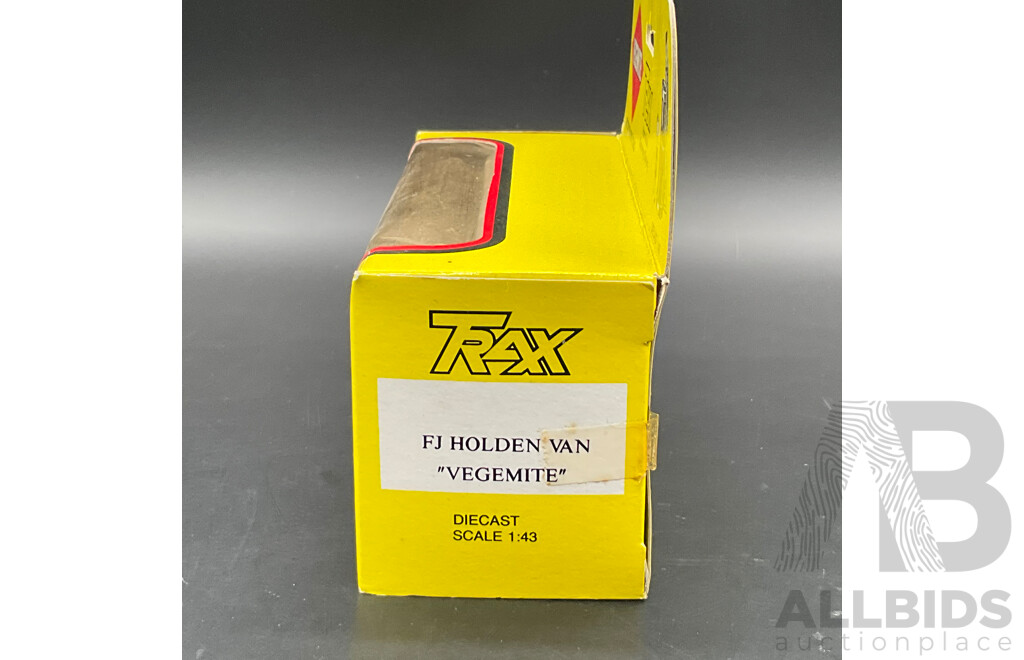 TRAX Holden FJ Panel Van 1953 White Vegemite Livery 1:43 Scale Diecast Model