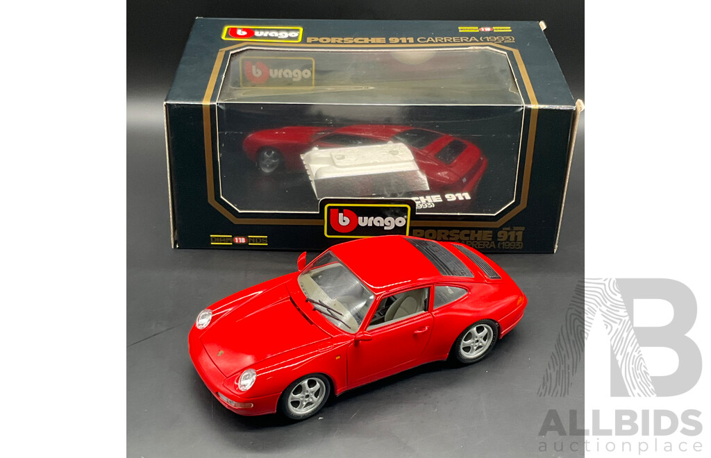 BURAGO Porsche Carrera (1993) 1:18 Scale Model Car 3050