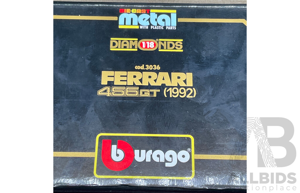 BURAGO Ferrari 456 GT (1992) 1:18 Scale Model Car 3036