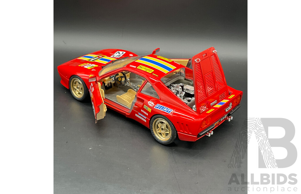 BURAGO Ferrari GTO Rally (1986) 1:18 Scale Model Car 3057