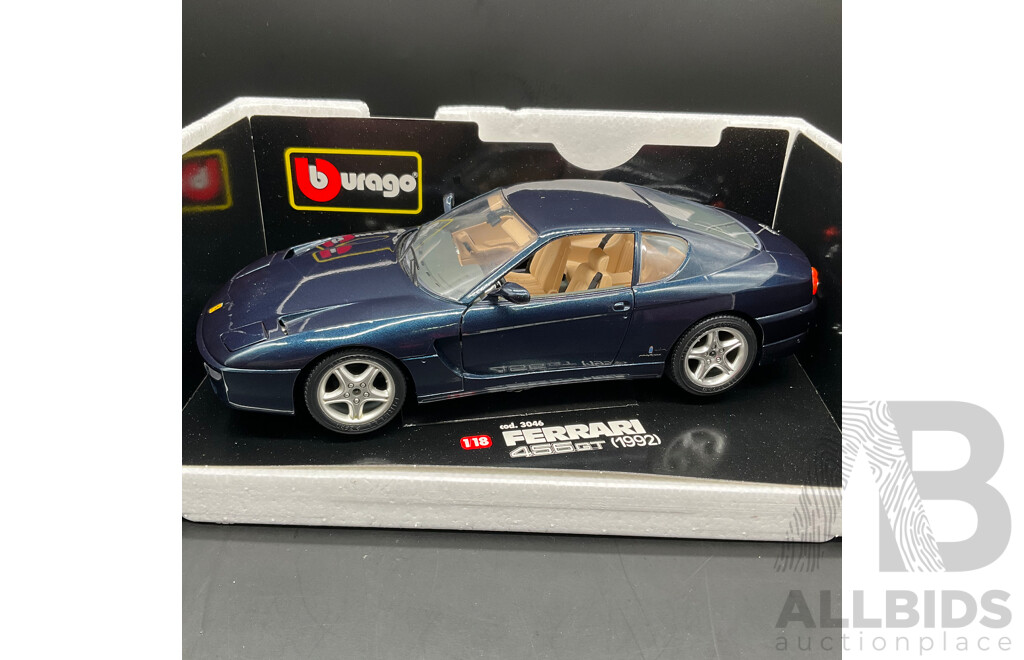 BURAGO Ferrari 456GT (1992) 1:18 Scale Model Car 3046