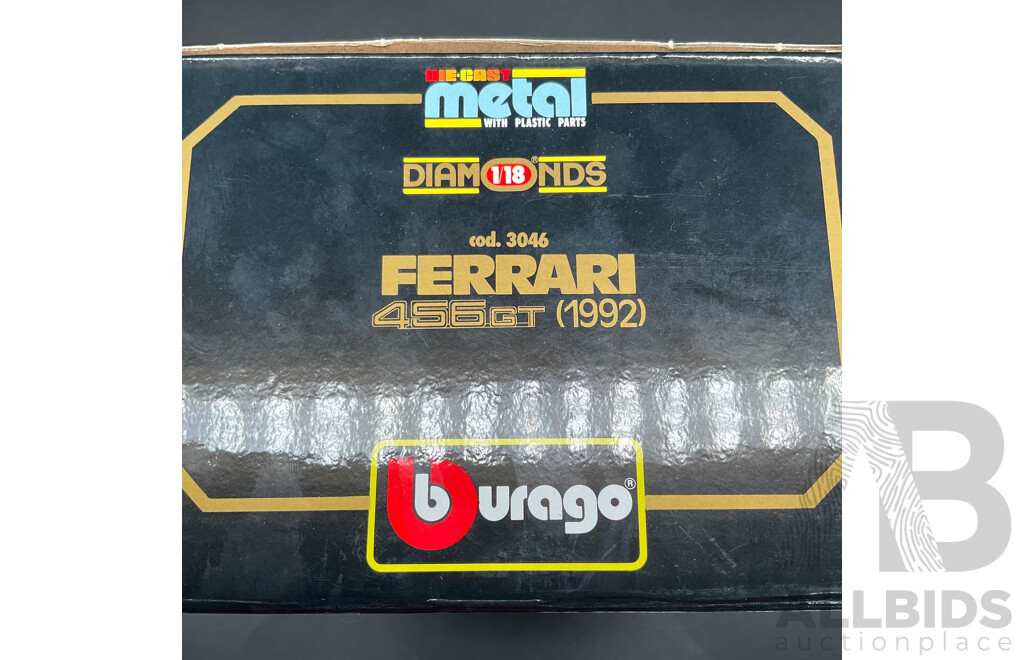 BURAGO Ferrari 456GT (1992) 1:18 Scale Model Car 3046
