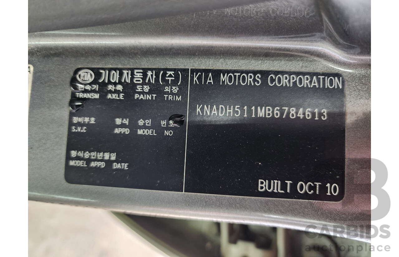 11/2010 Kia RIO S JB MY10 5d Hatchback Grey 1.4L