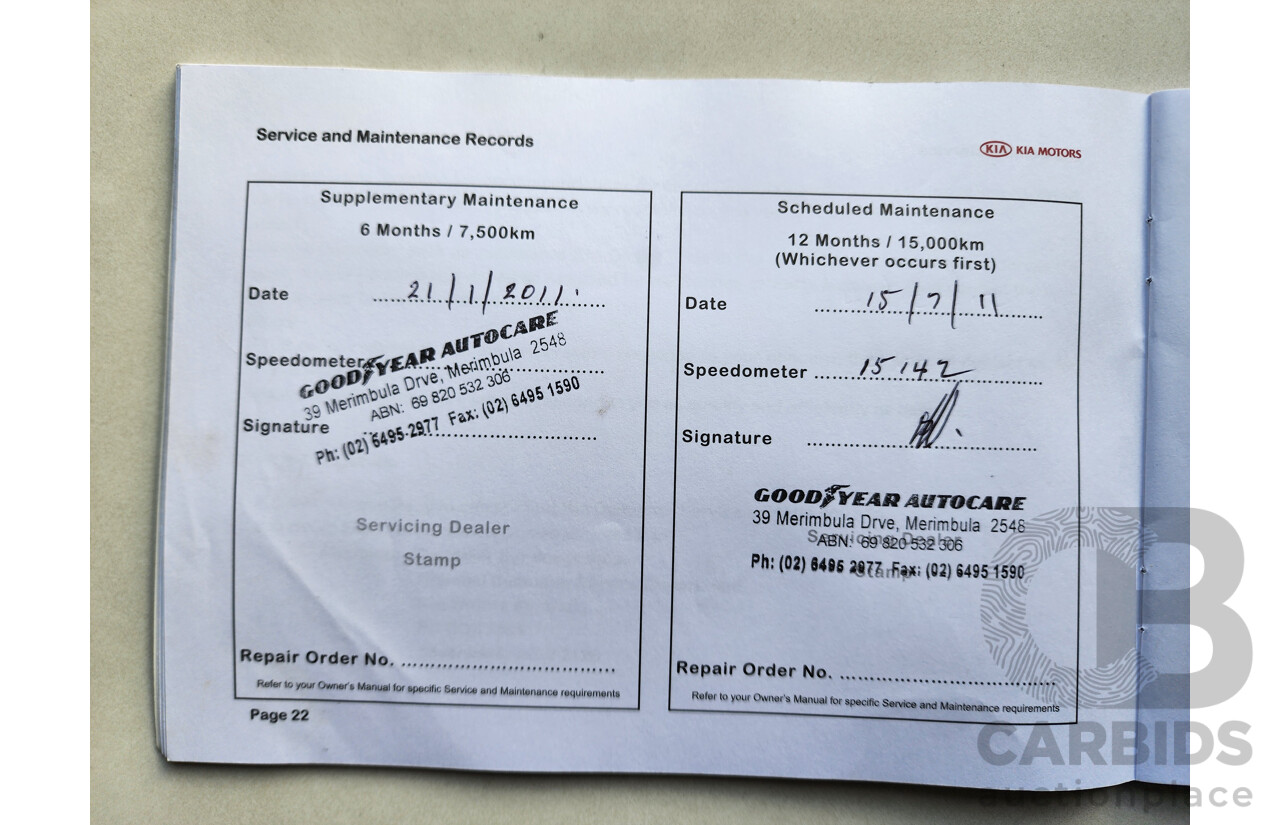 11/2010 Kia RIO S JB MY10 5d Hatchback Grey 1.4L