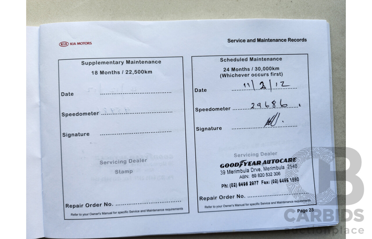 11/2010 Kia RIO S JB MY10 5d Hatchback Grey 1.4L