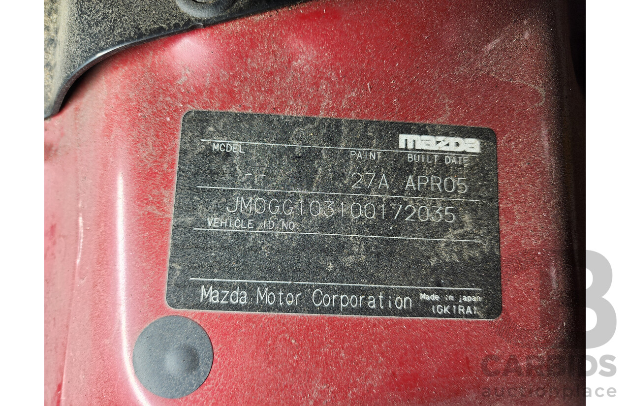 05/2005 Mazda Mazda6 Luxury Sports GG 5d Hatchback Red 2.3L