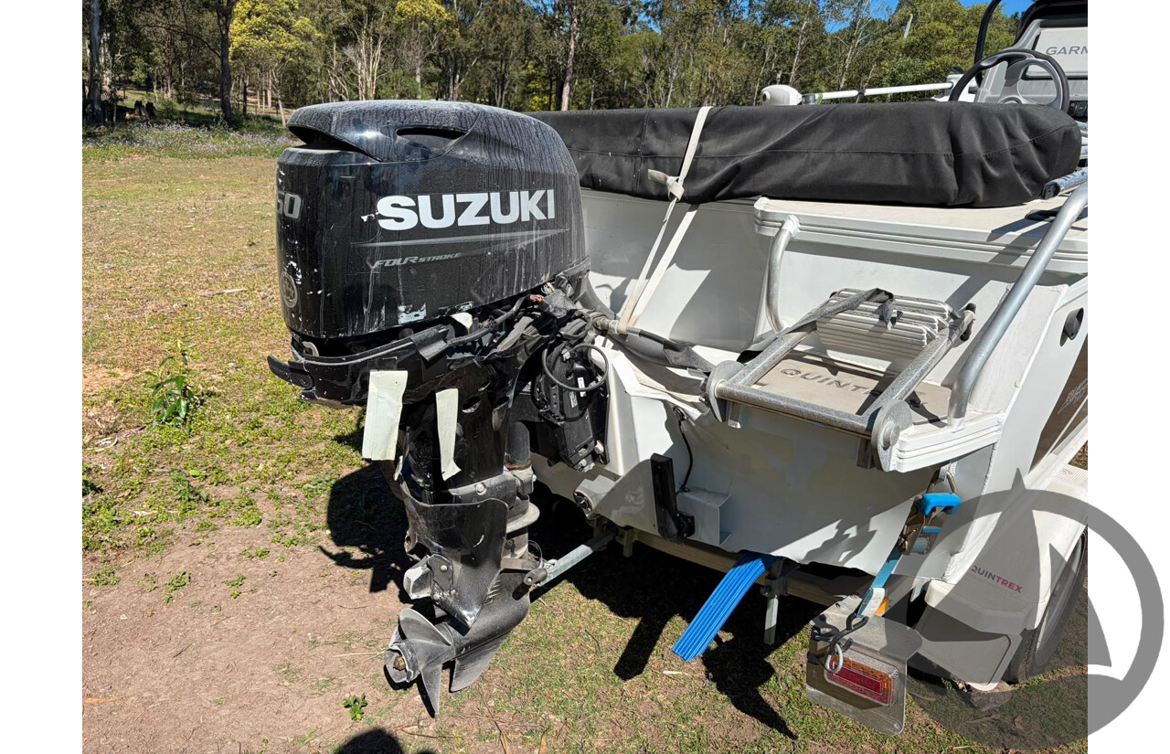 NO RESERVE INSURANCE - 2024 Quintrex 430 Topender, 60HP Suzuki 4 Stroke