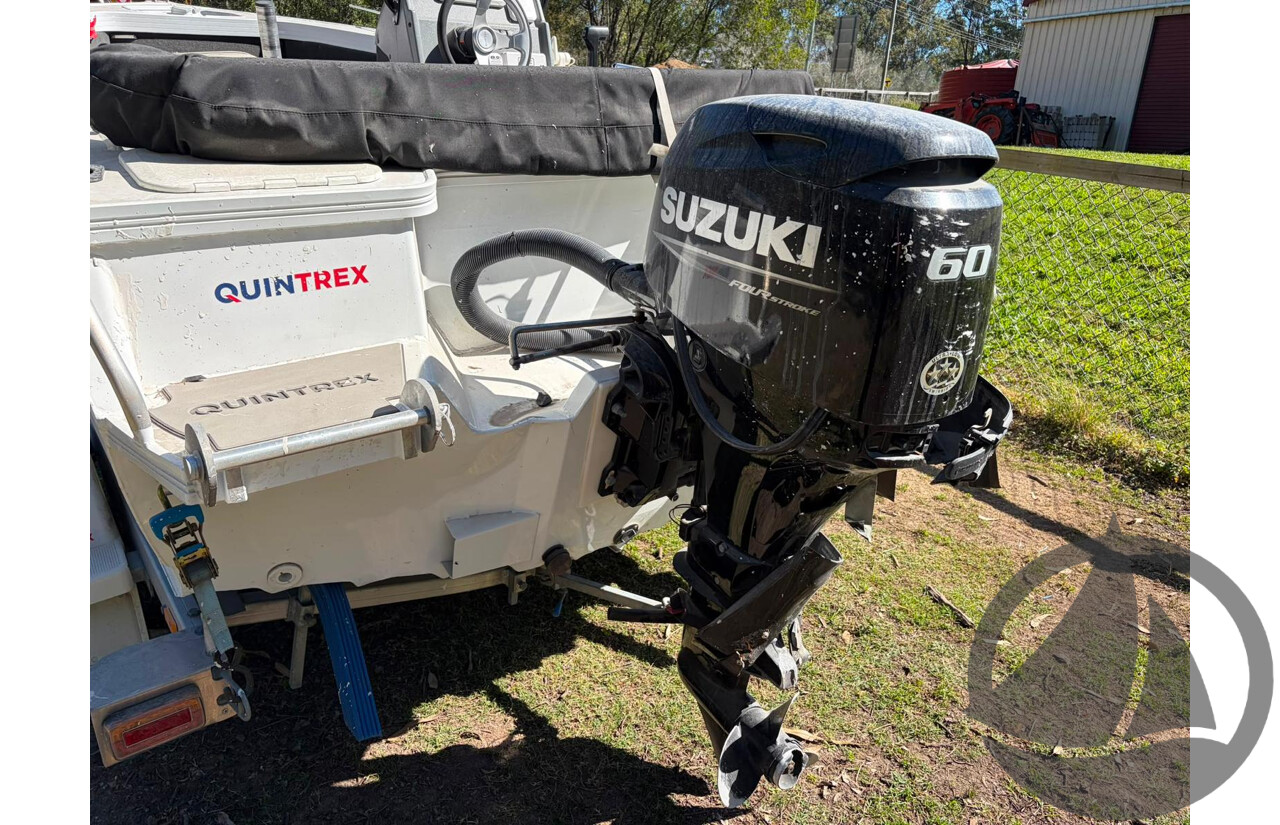 NO RESERVE INSURANCE - 2024 Quintrex 430 Topender, 60HP Suzuki 4 Stroke